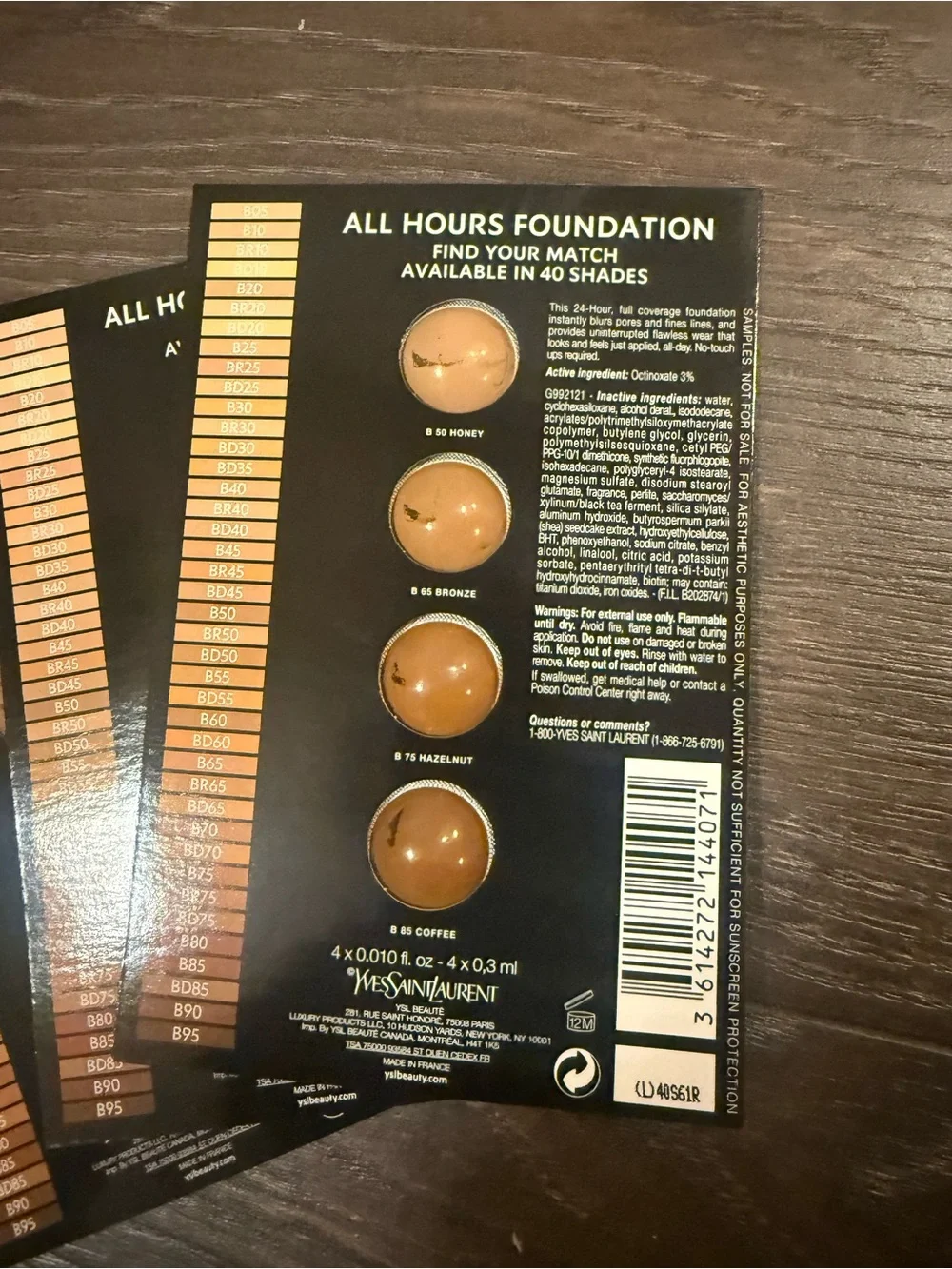 Yves Saint Laurent All Hours Foundation Duo - Beige and Deep Tan